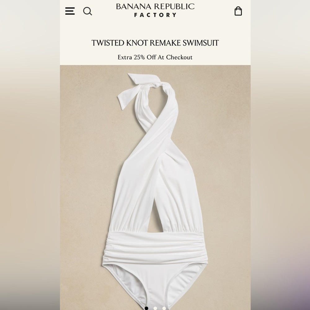 Banana Republic Twisted Knot Remake swimsuit